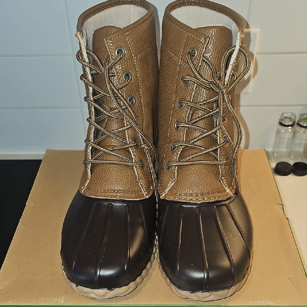 JBU Brown and Black Men's Boots